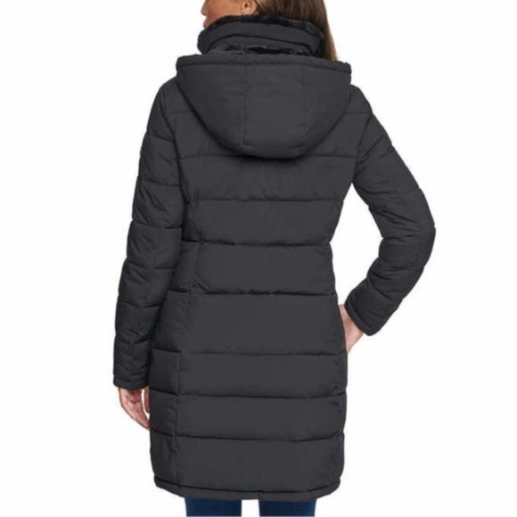 Andrew Marc Women's Long Stretch Parka Jacket - Picture 2 of 7